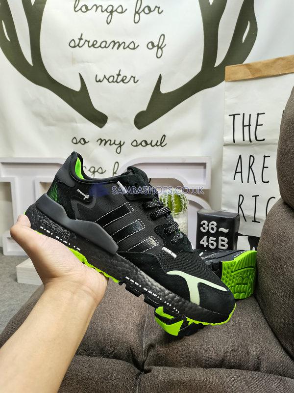 Adidas Nite Jogger "Core Black Solar Green" - Core Black/Cloud White/Solar Green - H03249 Classic Originals Shoes