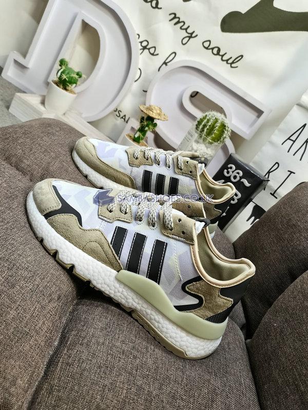 Adidas Nite Jogger "Chalk White Sand" - Chalk White/Core Black/Sand - FW4394 Classic Originals Shoes