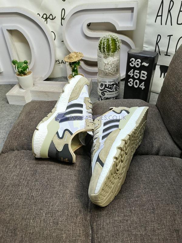 Adidas Nite Jogger "Chalk White Sand" - Chalk White/Core Black/Sand - FW4394 Classic Originals Shoes