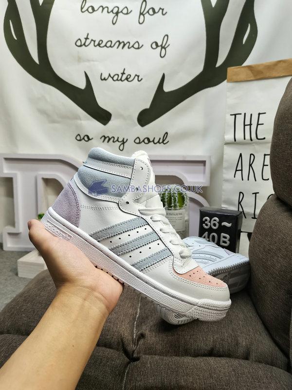 Adidas Top Ten High "Pink Sky Tint" - Cloud White/Pink Tint/Sky Tint - FX8526 Classic Originals Shoes