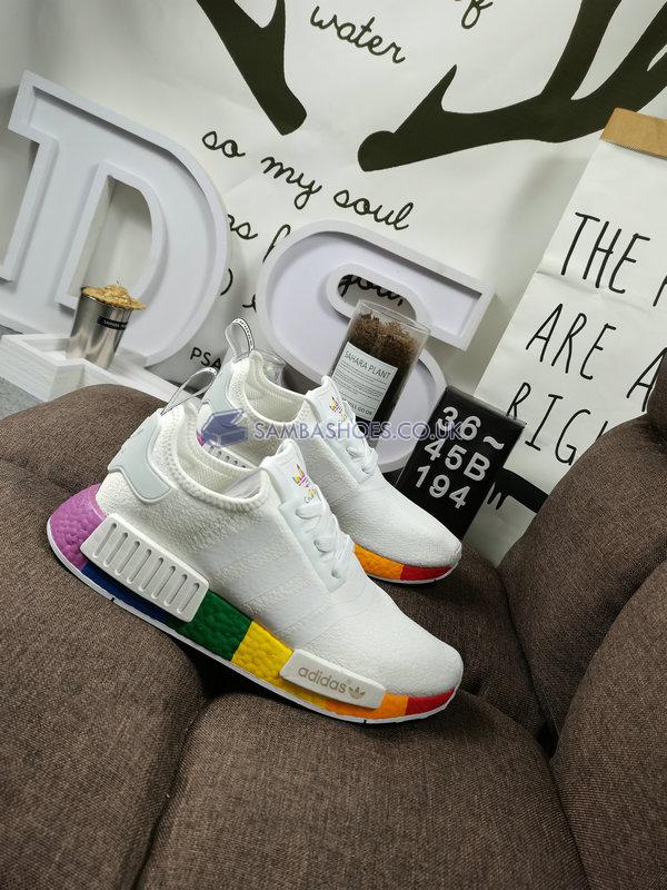 Adidas NMD_R1 "Pride" - Cloud White/Cloud White/Cloud White - FY9024 Classic Originals Shoes