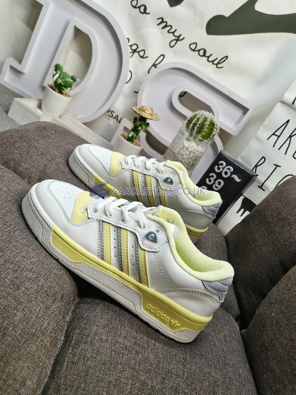 Adidas Rivalry Low "White Easy Yellow" - Cloud White/Off White/Easy Yellow - EE5920 Classic Originals Shoes