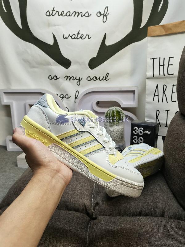 Adidas Rivalry Low "White Easy Yellow" - Cloud White/Off White/Easy Yellow - EE5920 Classic Originals Shoes