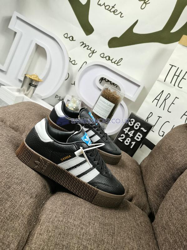 Adidas Sambarose "Core Black" - Core Black/Cloud White/Gum - B28156 Classic Originals Shoes