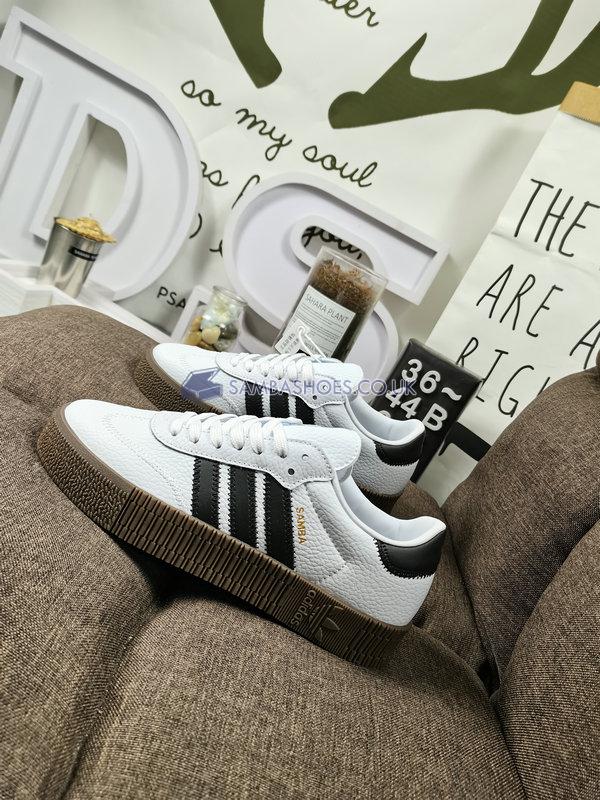 Adidas Sambarose "Cloud White" - Cloud White/Core Black/Gum - AQ1134 Classic Originals Shoes