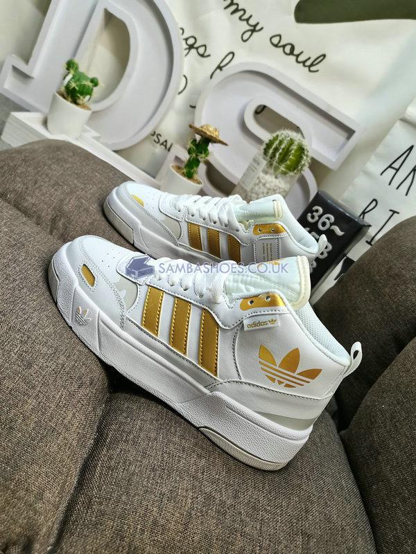 Adidas Post Up "White Gold Metallic" - Footwear White/Gold Metallic/Grey One - H00220 Classic Originals Shoes