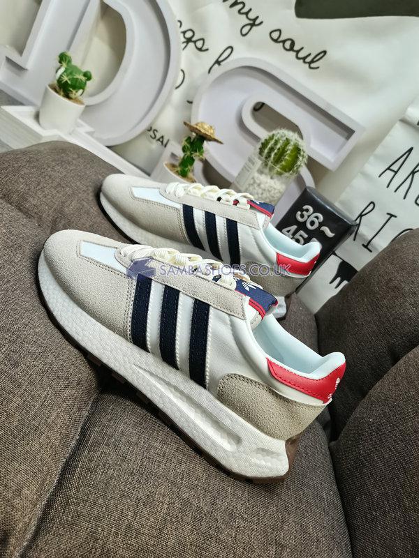 Adidas Retropy E5 "White Better Scarlet" - Off White/Victory Blue/Better Scarlet - HQ8528 Classic Originals Shoes