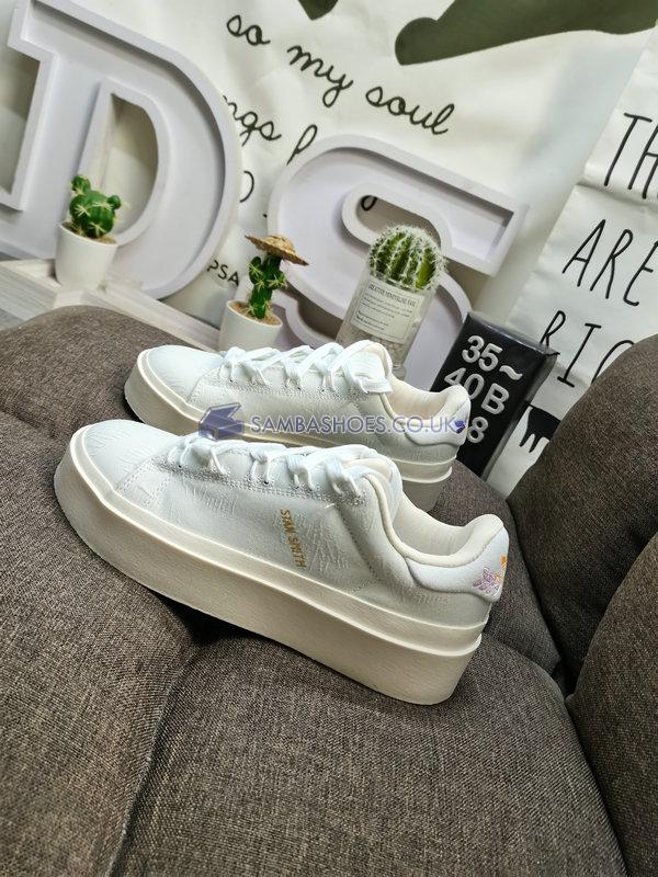 Adidas Stan Smith Bonega "Embroidered Floral" - Crystal White/Wonder White/Off White - GZ4308 Classic Originals Shoes