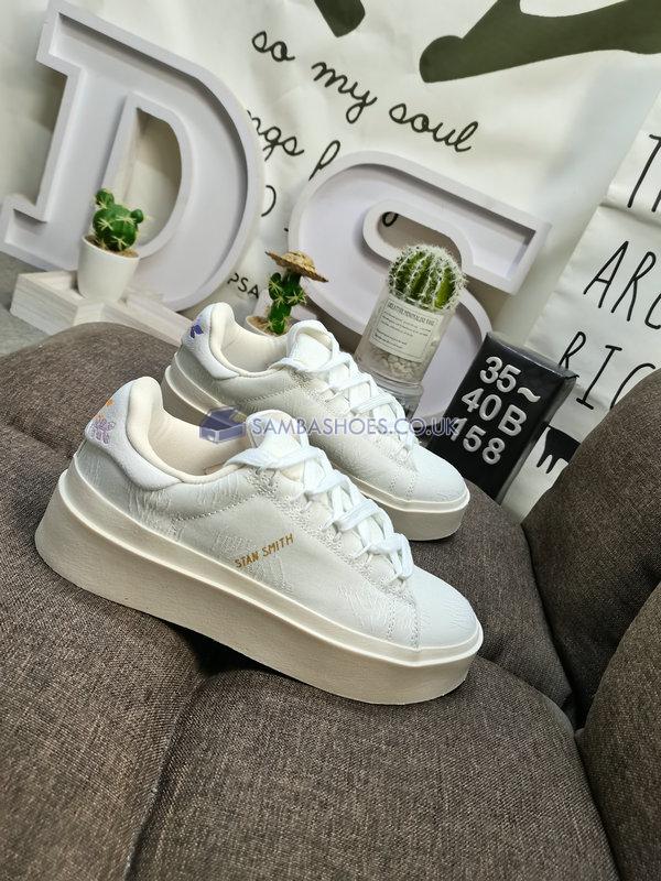 Adidas Stan Smith Bonega "Embroidered Floral" - Crystal White/Wonder White/Off White - GZ4308 Classic Originals Shoes