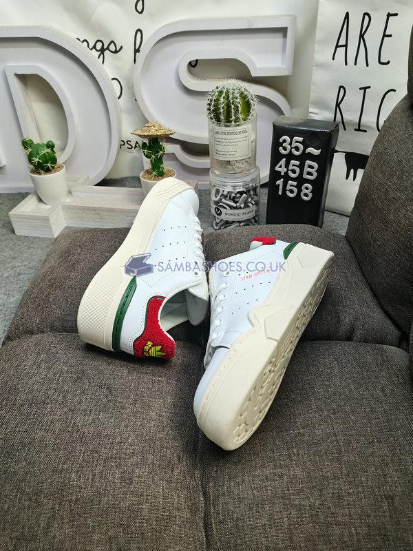 Adidas Stan Smith Bonega 2B "White Scarlet Green" - Cloud White/Better Scarlet/Collegiate Green - HQ9882 Classic Originals Shoes