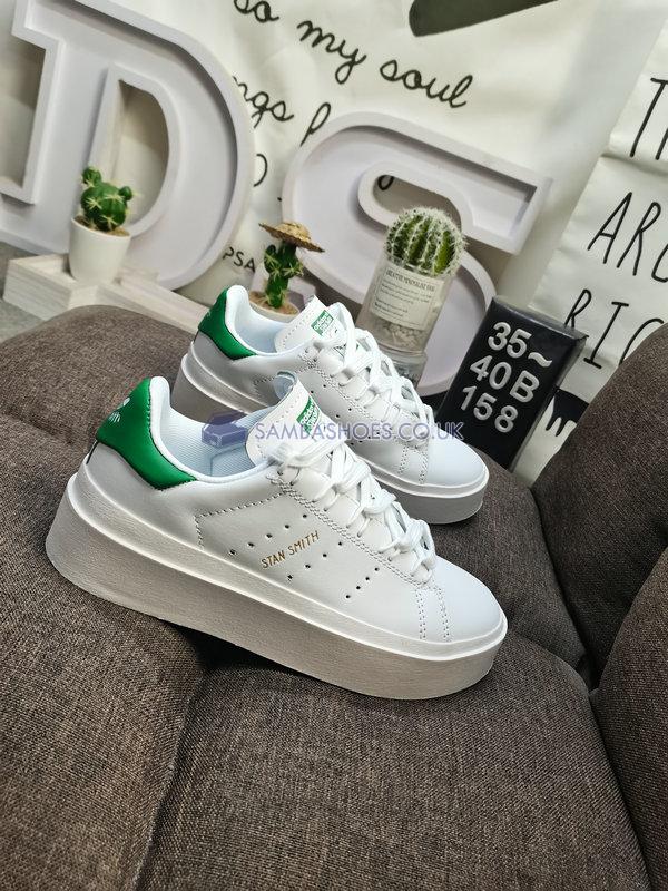 Adidas Stan Smith Bonega "White Green" - Cloud White/Cloud White/Green - GY9310 Classic Originals Shoes