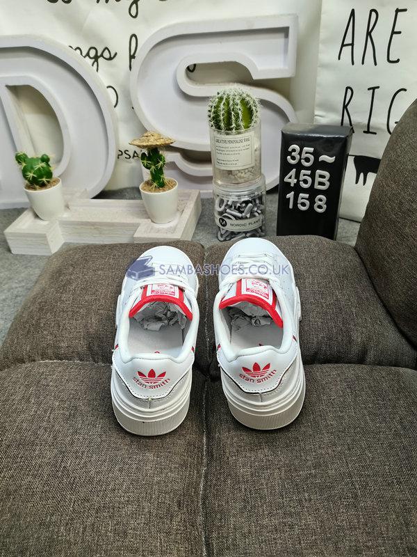 Adidas Stan Smith Bonega 2B "White Red" - Cloud White/Cloud White/Red - HQ9882-1 Classic Originals Shoes