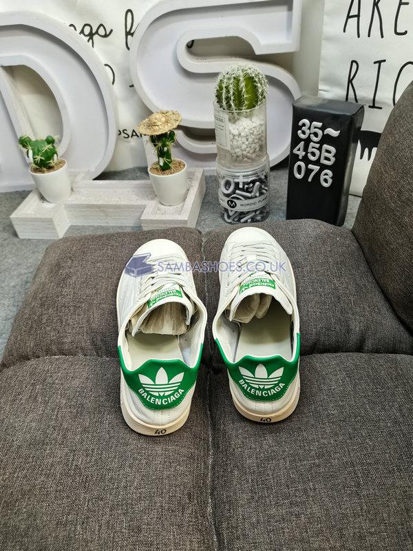 Adidas x Balenciaga Stan Smith "Worn-Out - Off White Green" - Off White/Green - 721835 WBDV4 9703 Classic Originals Shoes