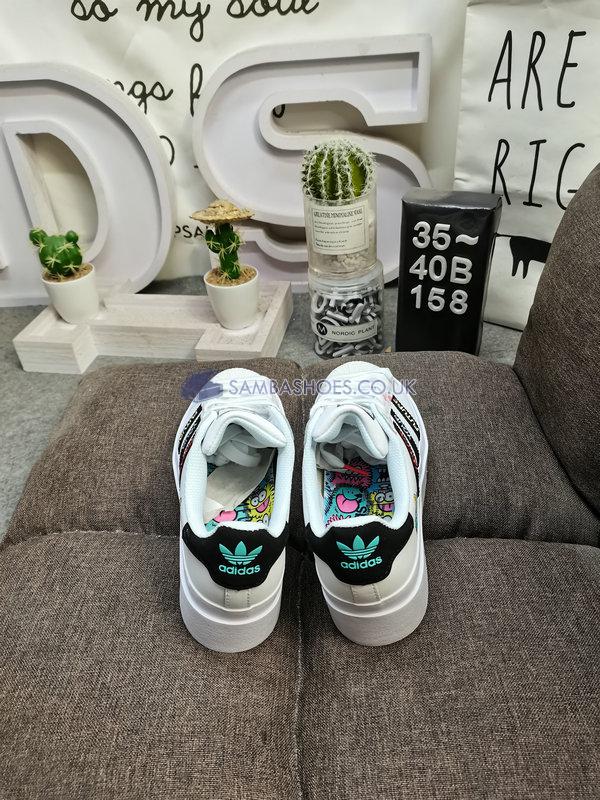 Kevin Lyons x Adidas Superstar Bonega "Create Your Future" - Cloud White/Core Black/Radiant Aqua - H03946-1 Classic Originals Shoes