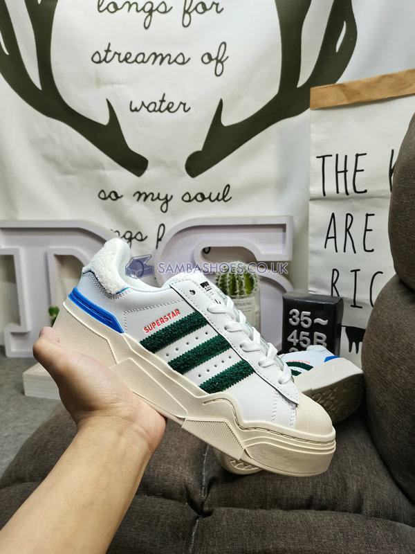 Adidas Superstar Bonega 2B "White Green Royal" - Cloud White/Dark Green/Bright Royal - HQ9884 Classic Originals Shoes