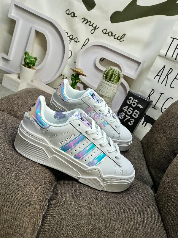 Adidas Superstar Bonega 2B "White Iridescent" - Cloud White/Gold Metallic/Core Black - FX7565-1 Classic Originals Shoes