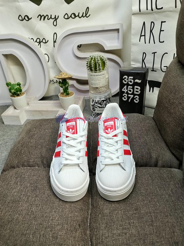 Adidas Superstar Bonega 2B "White Vivid Red" - Cloud White/Vivid Red/Cloud White - FY2569-1 Classic Originals Shoes