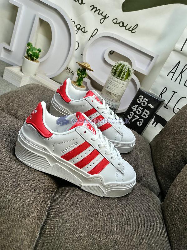 Adidas Superstar Bonega 2B "White Vivid Red" - Cloud White/Vivid Red/Cloud White - FY2569-1 Classic Originals Shoes