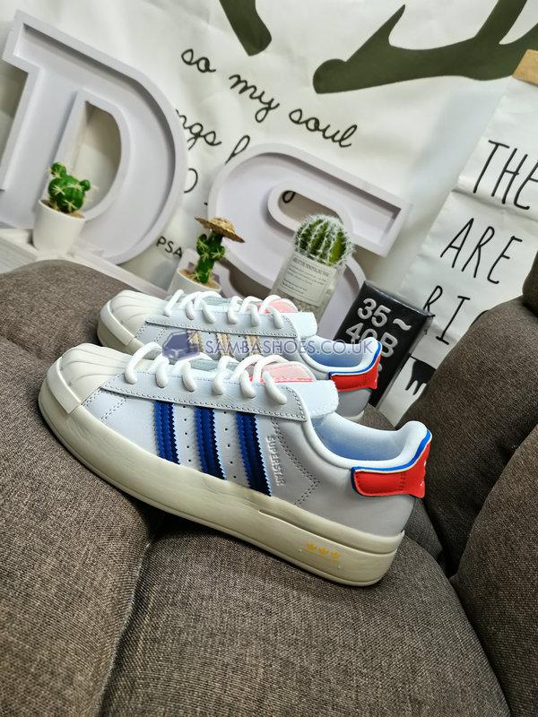 Adidas Superstar Ayoon "White Solar Red Blue" - Off White/Solar Red/Blue - GV9541 Classic Originals Shoes