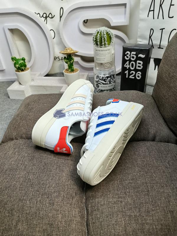 Adidas Superstar Ayoon "White Solar Red Blue" - Off White/Solar Red/Blue - GV9541 Classic Originals Shoes