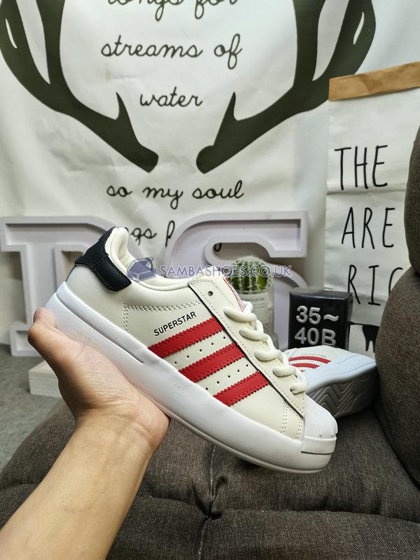 Adidas Superstar Ayoon "Off White Scarlet" - Off White/Better Scarlet/Halo Blush - HP9576 Classic Originals Shoes