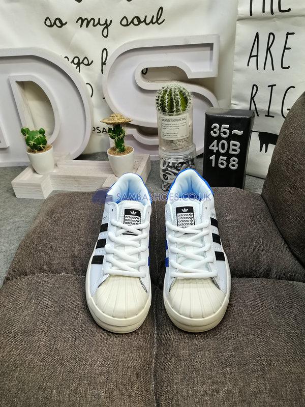 Adidas Superstar Ayoon "White Black Blue" - Cloud White/Core Black/Off White - HP9579 Classic Originals Shoes