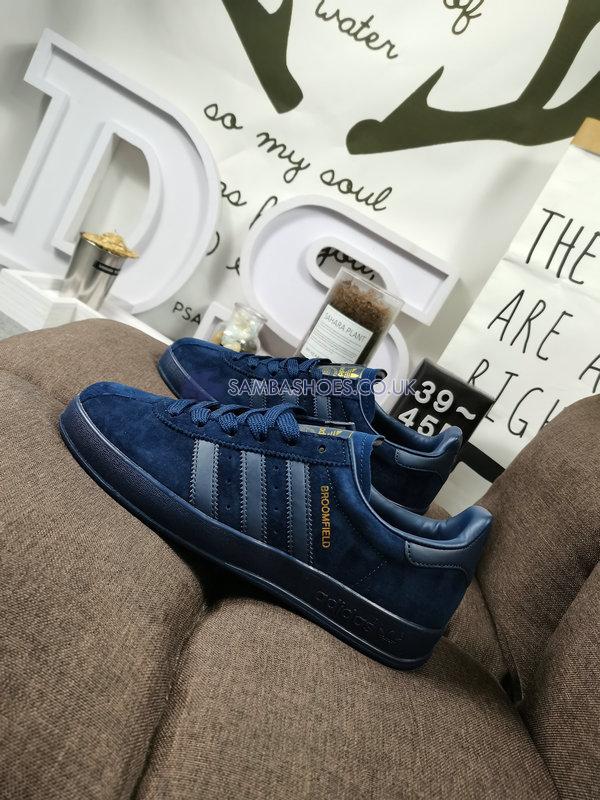 Adidas Broomfield "Crew Navy" - Crew Navy/Crew Blue-Gold Metallic - FX5678 Classic Originals Shoes