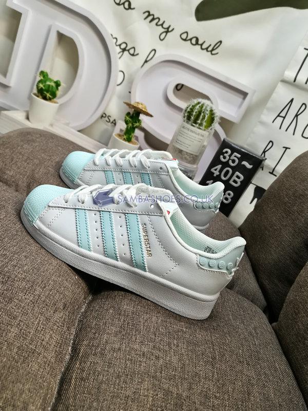 LEGO x Adidas Wmns Superstar "Clear White Ice Mint" - Clear White/Ice Mint/Footwear White - GX7206 Classic Originals Shoes