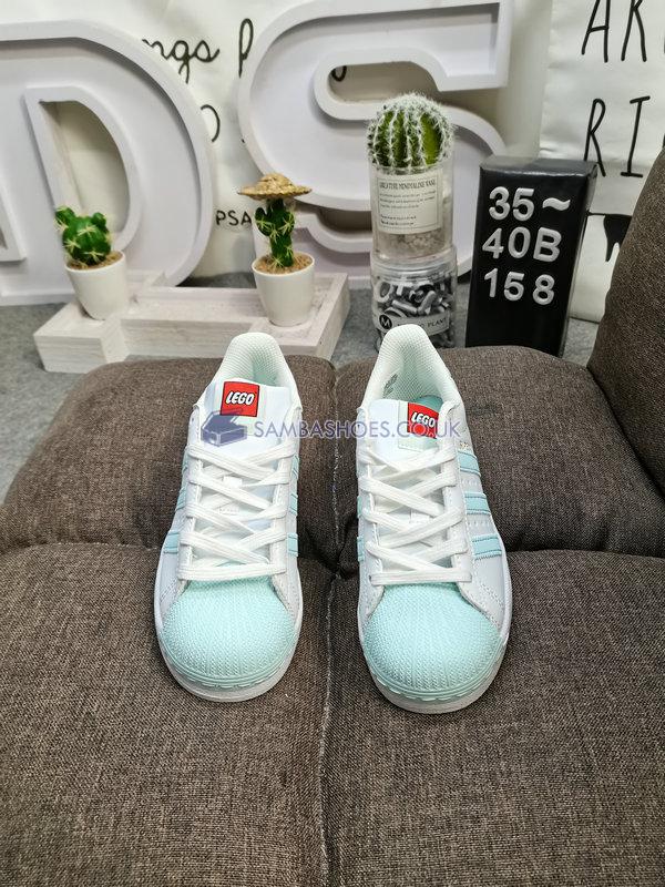 LEGO x Adidas Wmns Superstar "Clear White Ice Mint" - Clear White/Ice Mint/Footwear White - GX7206 Classic Originals Shoes