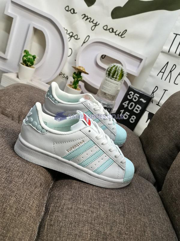 LEGO x Adidas Wmns Superstar "Clear White Ice Mint" - Clear White/Ice Mint/Footwear White - GX7206 Classic Originals Shoes