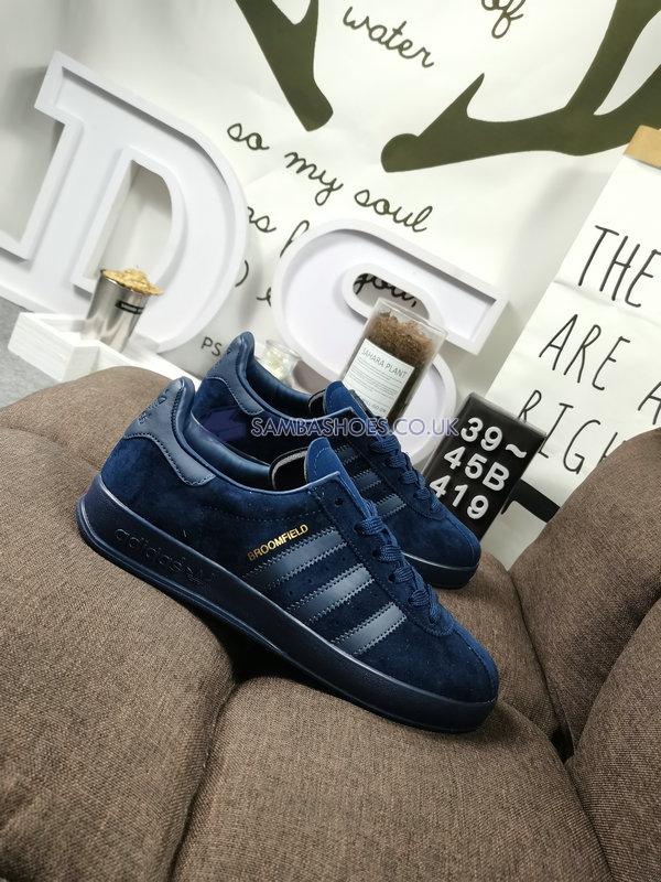 Adidas Broomfield "Crew Navy" - Crew Navy/Crew Blue-Gold Metallic - FX5678 Classic Originals Shoes