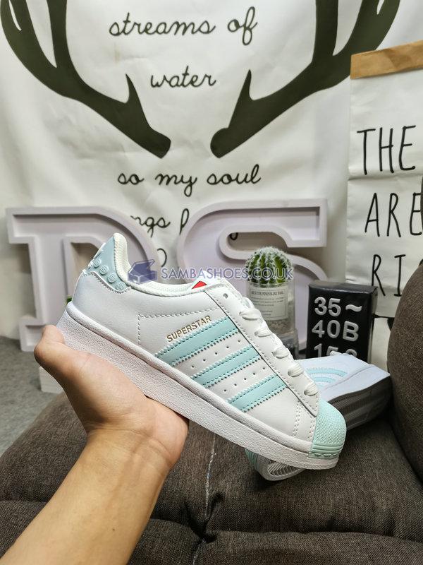 LEGO x Adidas Wmns Superstar "Clear White Ice Mint" - Clear White/Ice Mint/Footwear White - GX7206 Classic Originals Shoes