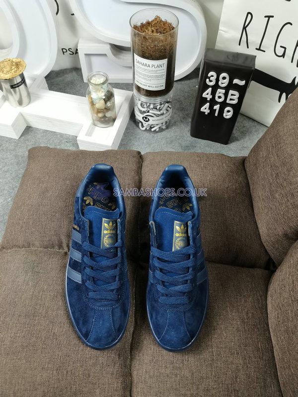 Adidas Broomfield "Crew Navy" - Crew Navy/Crew Blue-Gold Metallic - FX5678 Classic Originals Shoes