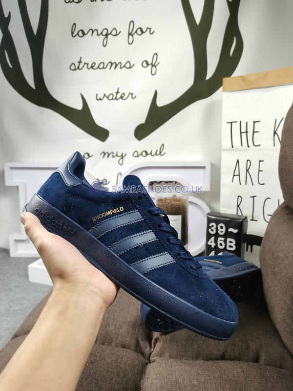 Adidas Broomfield "Crew Navy" - Crew Navy/Crew Blue-Gold Metallic - FX5678 Classic Originals Shoes