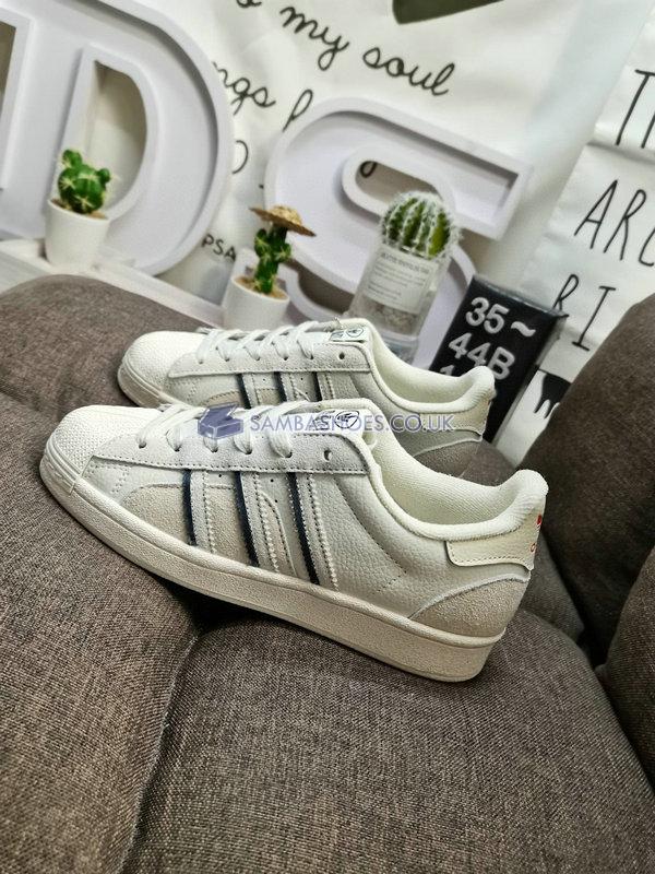 Adidas Superstar "White Aluminium" - Cloud White/Aluminium/Vivid Red - GW5921 Classic Originals Shoes