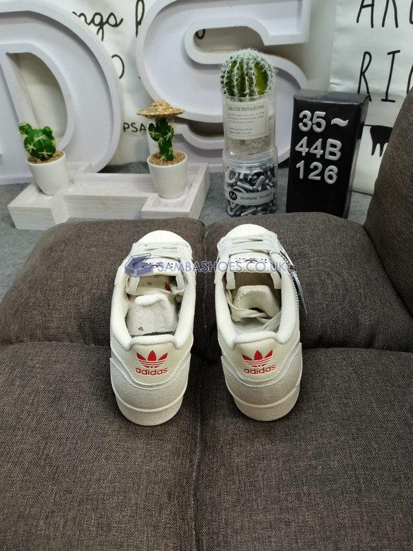 Adidas Superstar "White Aluminium" - Cloud White/Aluminium/Vivid Red - GW5921 Classic Originals Shoes