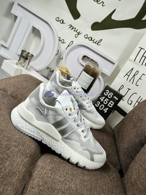 Adidas Nite Jogger "White Grey" - White/Grey/Silver - FW6145 Classic Originals Shoes