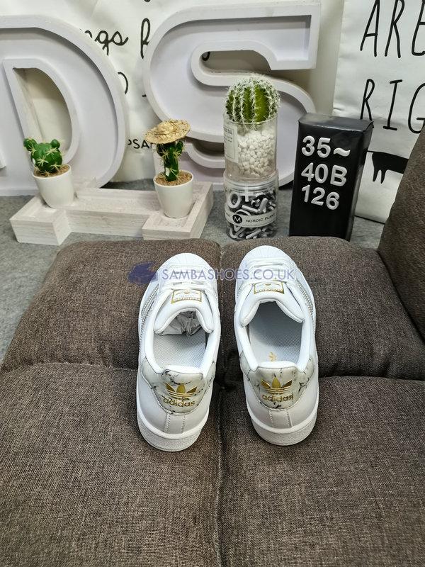 Adidas Wmns Superstar "White Gold Metallic" - Cloud White/Gold Metallic/Cloud White - GX1839 Classic Originals Shoes