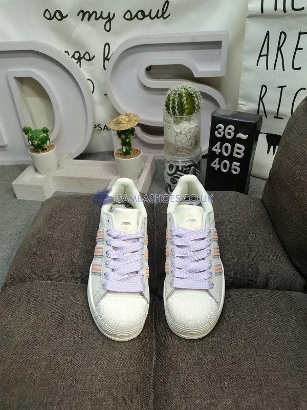 Adidas Superstar Zapatillas "Off White Bliss Orange" - Off White/Bliss Orange/Purple Tint - H03727 Classic Originals Shoes