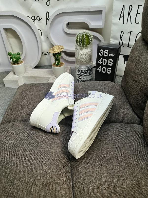 Adidas Superstar Zapatillas "Off White Bliss Orange" - Off White/Bliss Orange/Purple Tint - H03727 Classic Originals Shoes