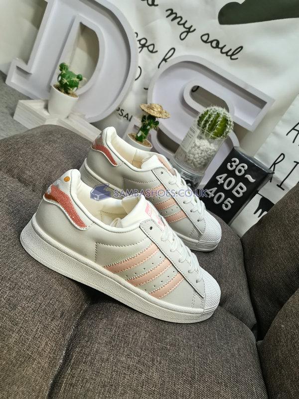 Adidas Superstar "Cream Orange" - Cloud White/Focus Orange - GV8344 Classic Originals Shoes