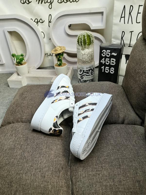 Marimekko x Adidas Superstar "Unikko" - Cloud White/Core Black/Gold Metallic - H04076 Classic Originals Shoes