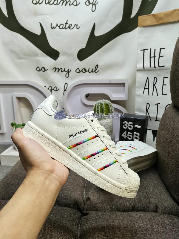 Rich Mnisi x Adidas Superstar "Pride" - Off White/Core Black/Off White - ID7493 Classic Originals Shoes