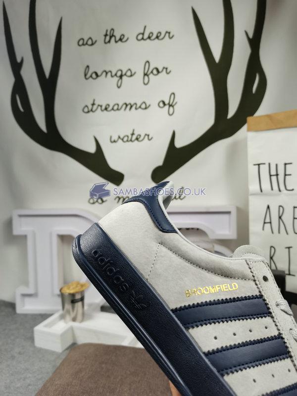 Adidas Broomfield "Crew Grey Navy" - Crew Grey/Navy-Gold Metallic - H05234-2 Classic Originals Shoes