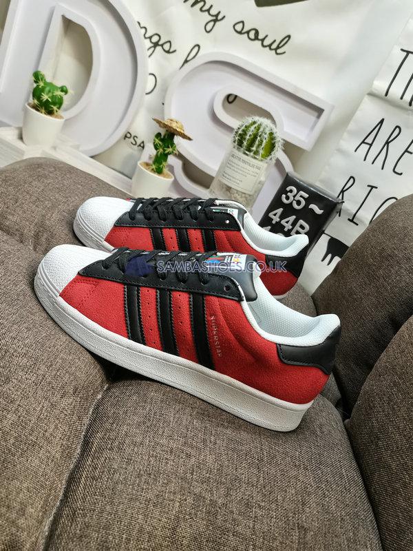 Adidas Superstar "Red Core Black" - Red/Core Black/Yellow - FU9522 Classic Originals Shoes