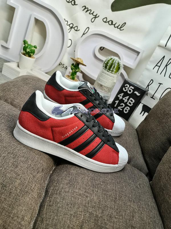 Adidas Superstar "Red Core Black" - Red/Core Black/Yellow - FU9522 Classic Originals Shoes