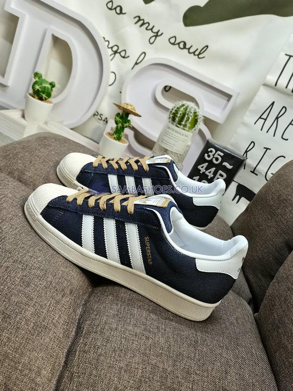 Adidas Superstar "Collegiate Navy" - Cloud White/Collegiate Navy/Cardboard - GY2918 Classic Originals Shoes