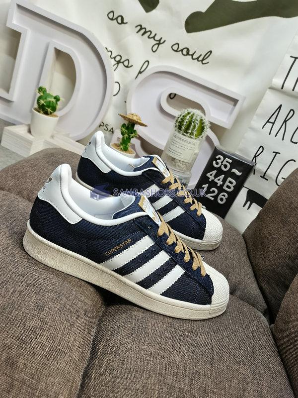 Adidas Superstar "Collegiate Navy" - Cloud White/Collegiate Navy/Cardboard - GY2918 Classic Originals Shoes