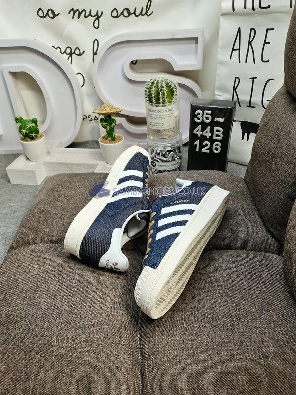 Adidas Superstar "Collegiate Navy" - Cloud White/Collegiate Navy/Cardboard - GY2918 Classic Originals Shoes