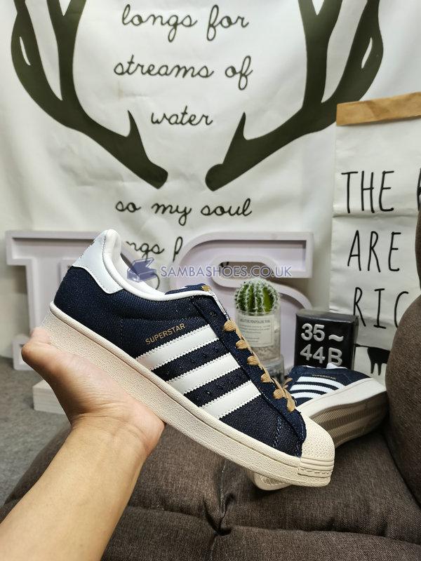 Adidas Superstar "Collegiate Navy" - Cloud White/Collegiate Navy/Cardboard - GY2918 Classic Originals Shoes